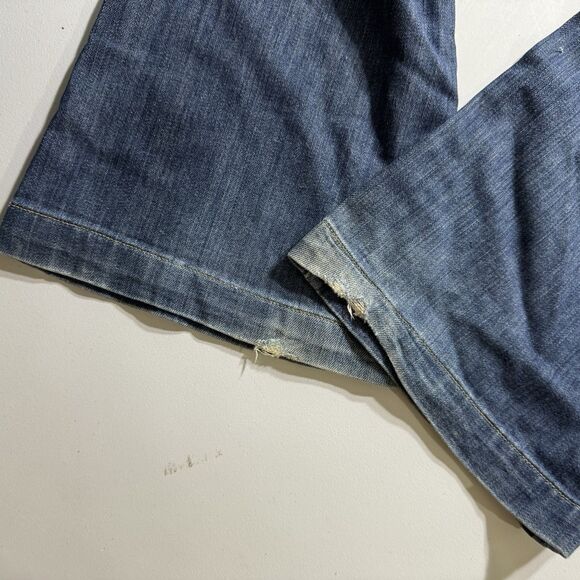 Vintage Gap Long and Lean Size 10/30 Med. Wash Wide Bootleg Lightweight Premium - Picture 6 of 10